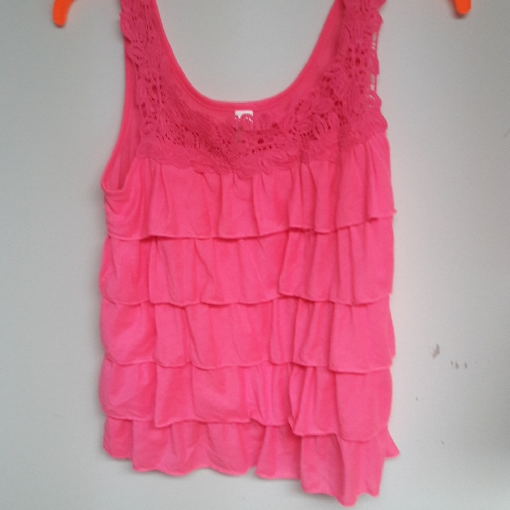Flowy pink tank top